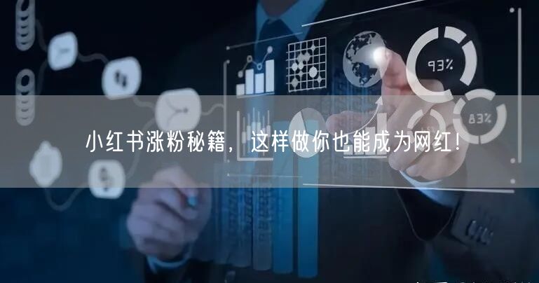 小红书涨粉秘籍，这样做你也能成为网红！