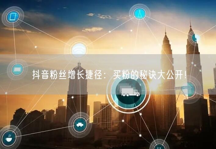 抖音粉丝增长捷径：买粉的秘诀大公开！