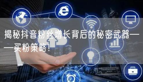 揭秘抖音粉丝增长背后的秘密武器——买粉策略！