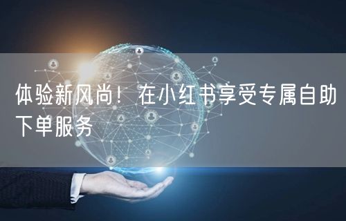 体验新风尚！在小红书享受专属自助下单服务